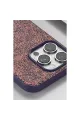 Onegif Apple İphone 16 Pro Bright Simli Kapak - Siyah
