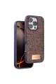 Onegif Apple İphone 16 Pro Bright Simli Kapak - Derin Mor