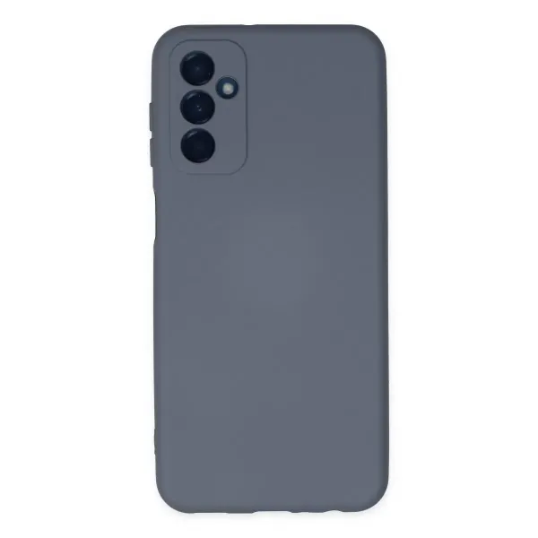 Samsung Galaxy M23 Kılıf Nano İçi Kadife Silikon - Gri