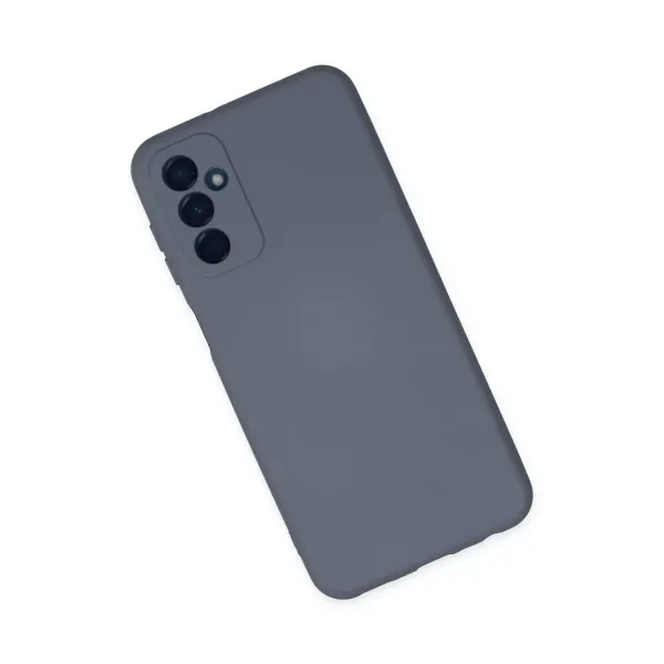 Samsung Galaxy M23 Kılıf Nano İçi Kadife Silikon - Gri