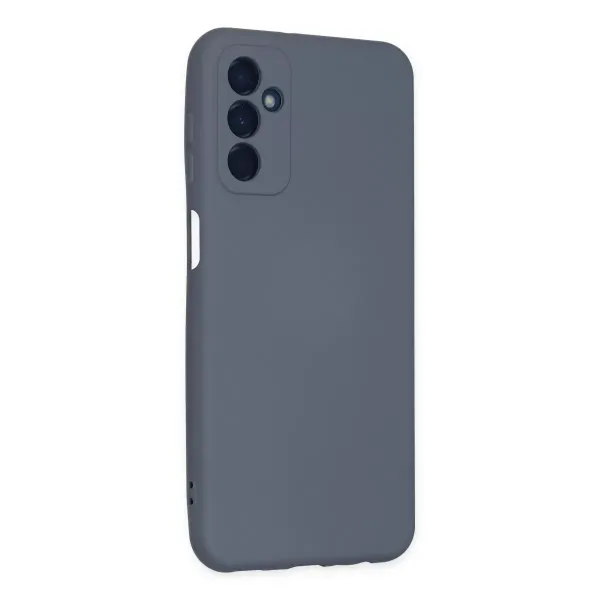 Samsung Galaxy M23 Kılıf Nano İçi Kadife Silikon - Gri