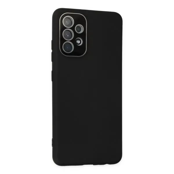 Samsung Galaxy A33 5g Kılıf Lansman Glass Kapak - Siyah