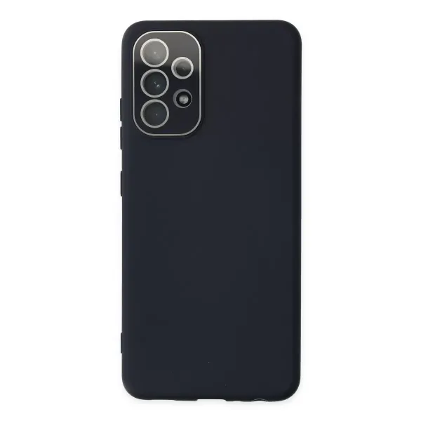Samsung Galaxy A33 5g Kılıf Lansman Glass Kapak - Lacivert