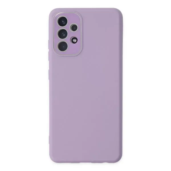 Samsung Galaxy A33 5g Kılıf Lansman Glass Kapak - Lila