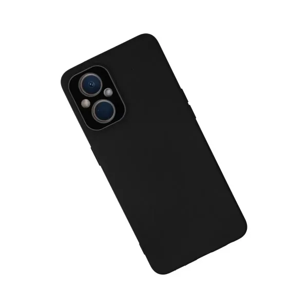 Oppo Reno 7 Lite Kılıf Lansman Glass Kapak - Siyah