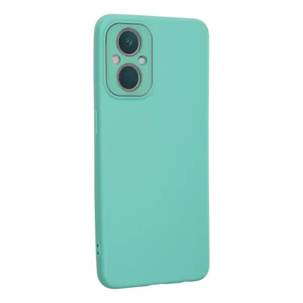 Oppo Reno 7 Lite Kılıf Lansman Glass Kapak - Turkuaz