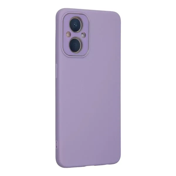 Oppo Reno 7 Lite Kılıf Lansman Glass Kapak - Lila