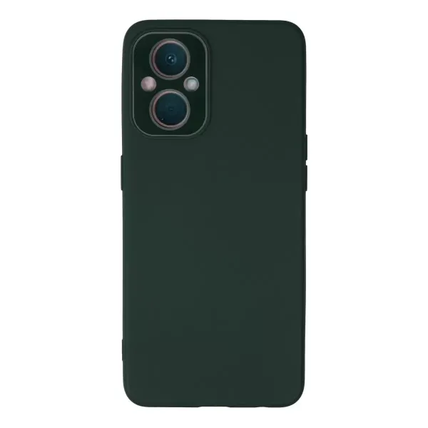 Oppo Reno 7 Lite Kılıf Lansman Glass Kapak - Koyu Yeşil