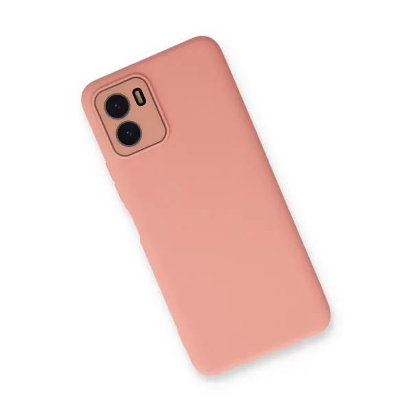Vivo Y15s Kılıf Lansman Glass Kapak - Pembe