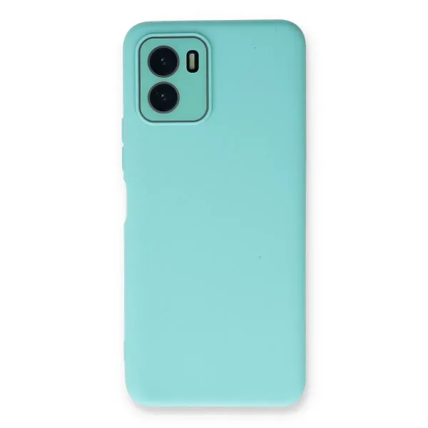Vivo Y15s Kılıf Lansman Glass Kapak - Turkuaz
