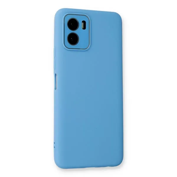 Vivo Y15s Kılıf Lansman Glass Kapak - Mavi