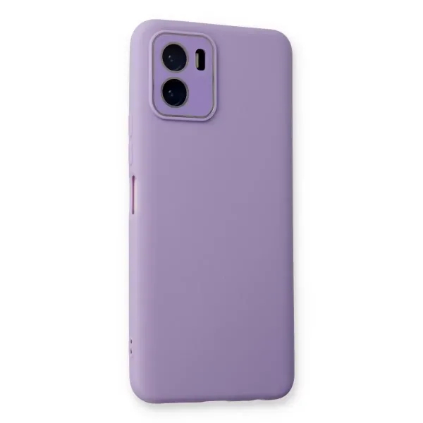 Vivo Y15s Kılıf Lansman Glass Kapak - Lila