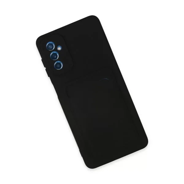 Samsung Galaxy M52 5g Kılıf Kelvin Kartvizitli Silikon - Siyah