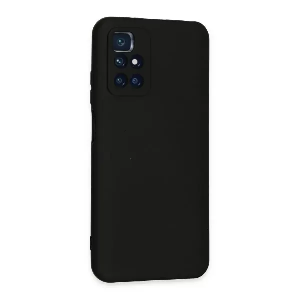 Xiaomi Redmi 10 2022 Kılıf Nano İçi Kadife Silikon - Siyah