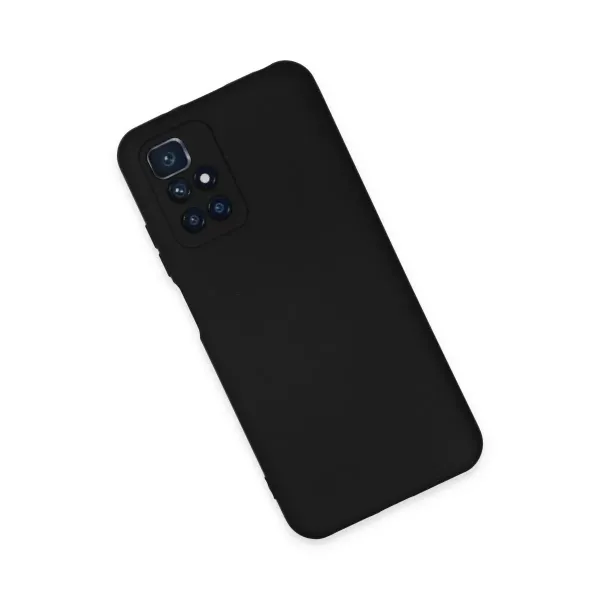 Xiaomi Redmi 10 2022 Kılıf Nano İçi Kadife Silikon - Siyah