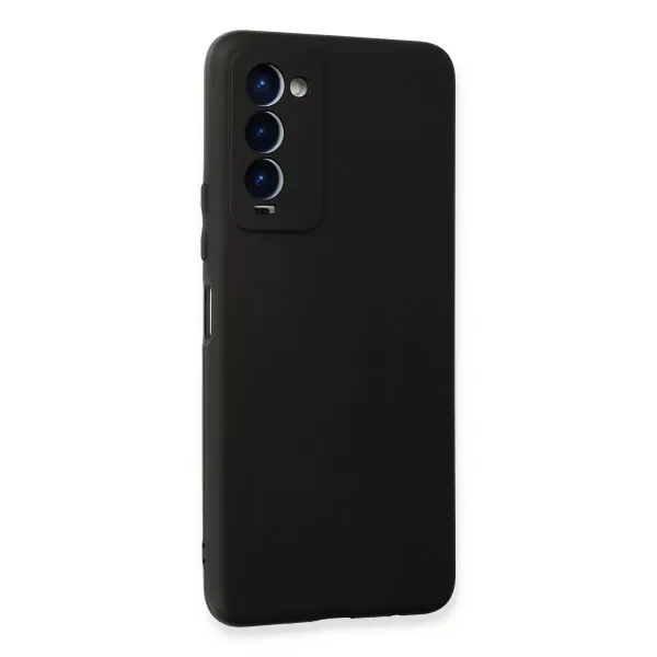Tecno Camon 18 Kılıf First Silikon - Siyah