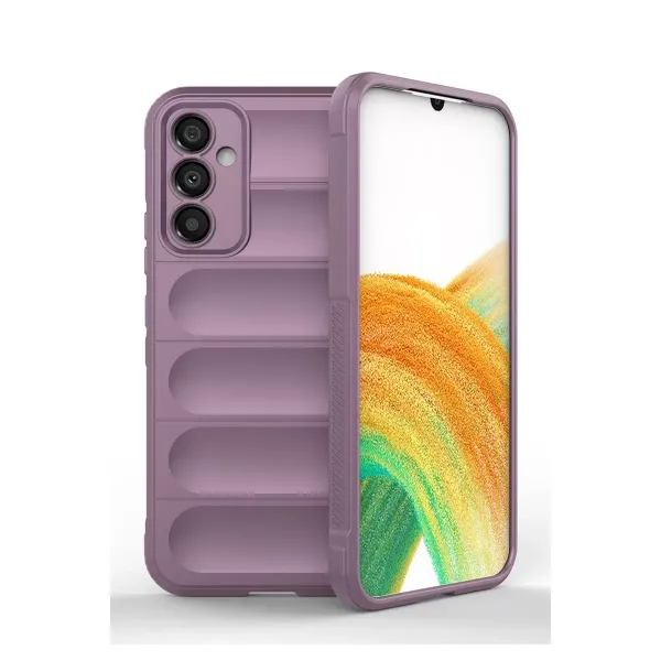 Samsung Galaxy A25 5g Kılıf Optimum Silikon - Mor