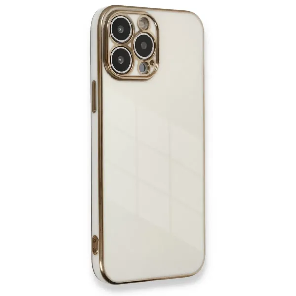 Apple İphone 13 Pro Kılıf Volet Silikon - Beyaz