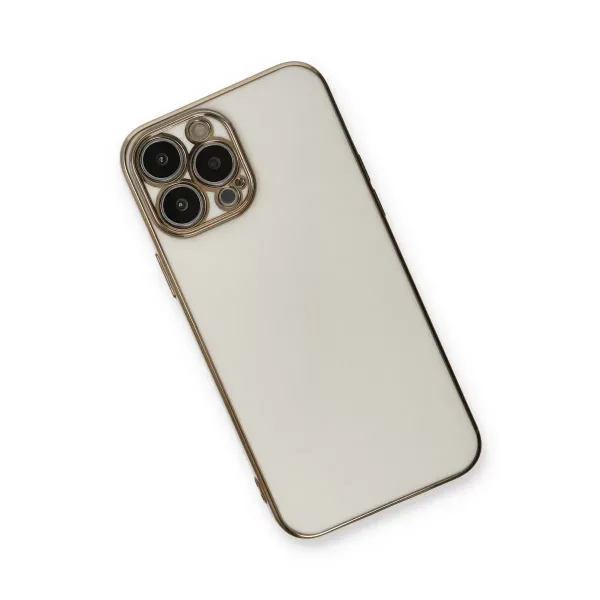 Apple İphone 13 Pro Kılıf Volet Silikon - Beyaz