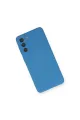 Samsung Galaxy S21 Kılıf Nano İçi Kadife Silikon - Mavi