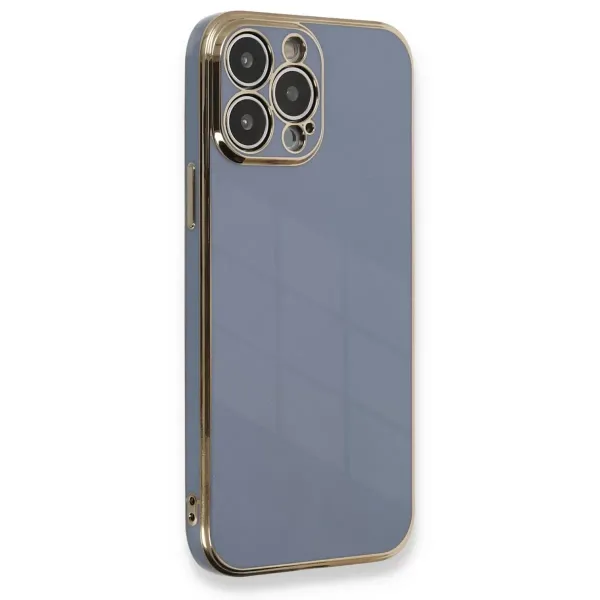 Apple İphone 13 Pro Kılıf Volet Silikon - Mavi