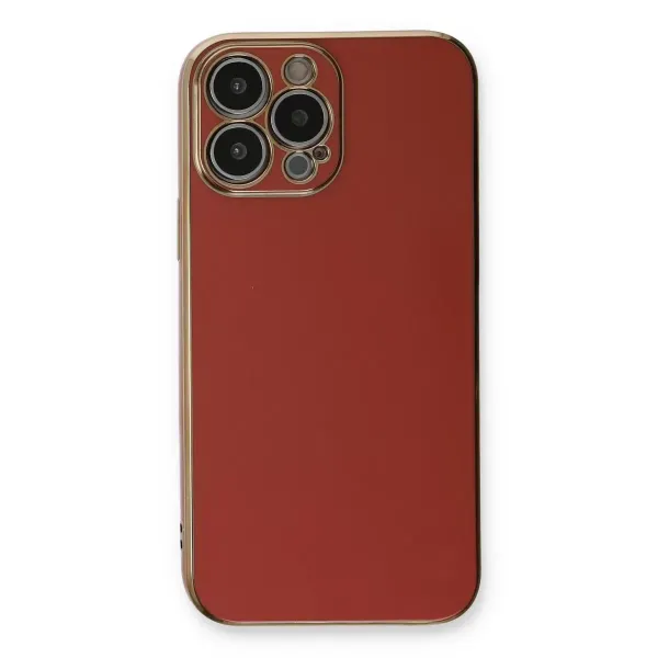Apple İphone 13 Pro Kılıf Volet Silikon - Kırmızı