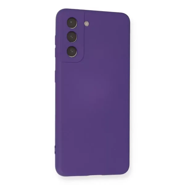 Samsung Galaxy S21 Kılıf Nano İçi Kadife Silikon - Mor
