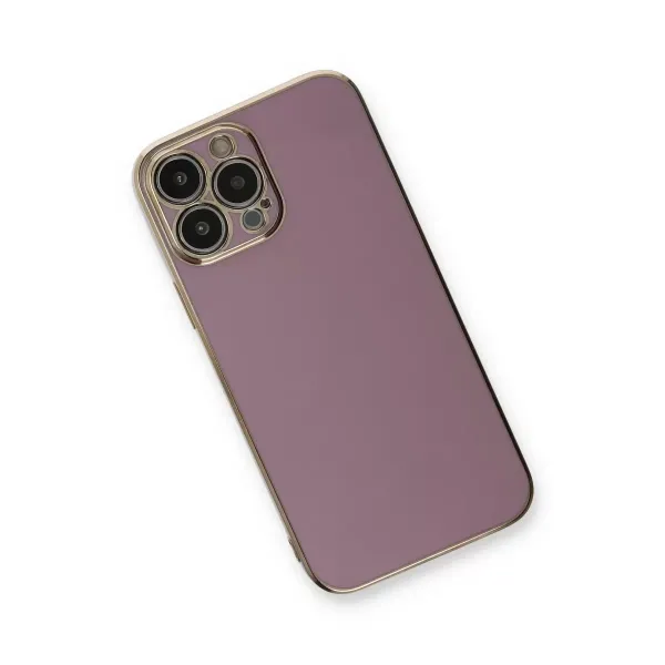 Apple İphone 13 Pro Kılıf Volet Silikon - Mor