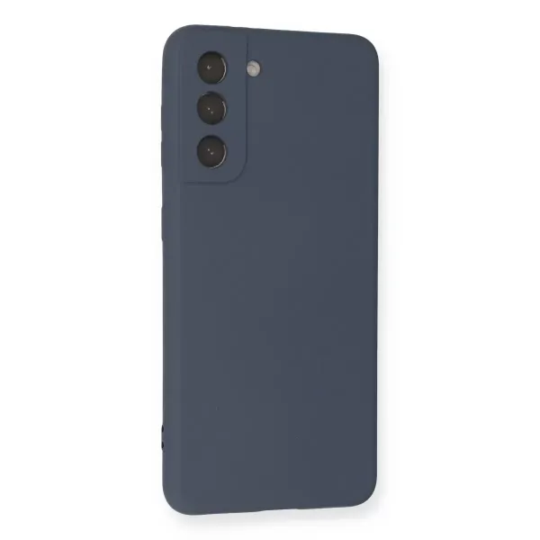 Samsung Galaxy S21 Kılıf Nano İçi Kadife Silikon - Gri