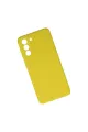 Samsung Galaxy S21 Kılıf Nano İçi Kadife Silikon - Sarı