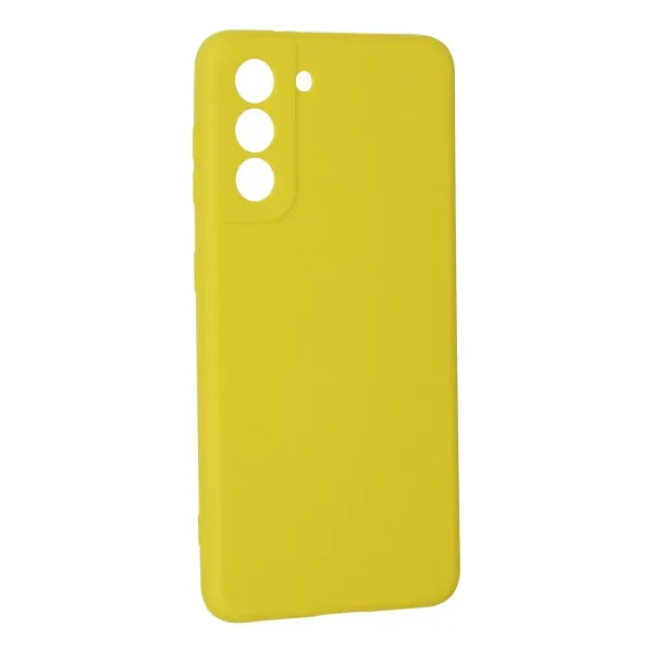 Samsung Galaxy S21 Kılıf Nano İçi Kadife Silikon - Sarı
