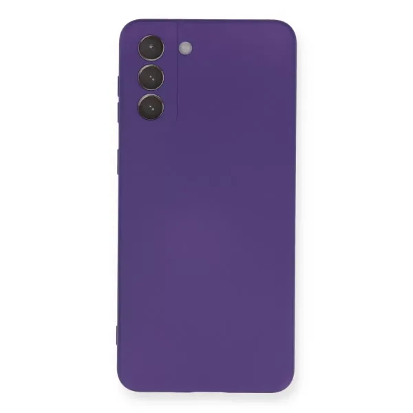 Samsung Galaxy S21 Plus Kılıf Nano İçi Kadife Silikon - Mor