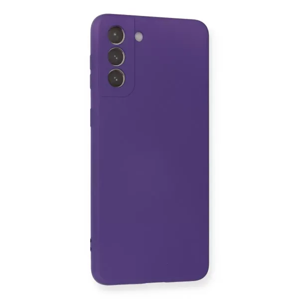 Samsung Galaxy S21 Plus Kılıf Nano İçi Kadife Silikon - Mor