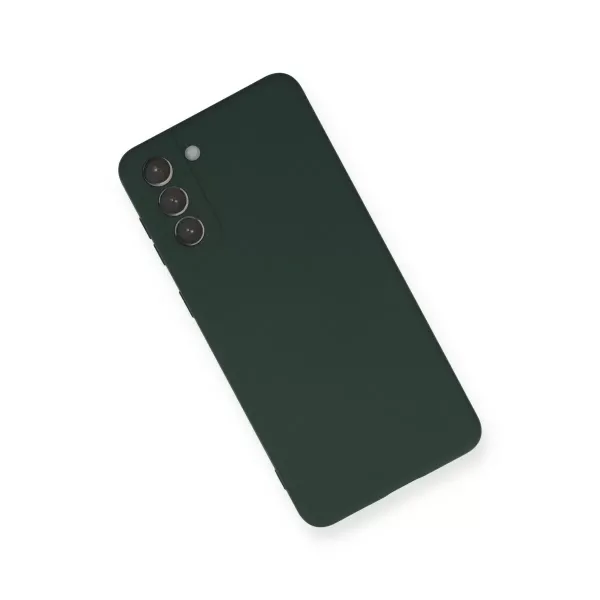 Samsung Galaxy S21 Plus Kılıf Nano İçi Kadife Silikon - Koyu Yeşil