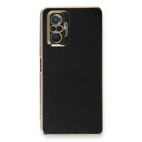 Xiaomi Redmi Note 10 Pro Kılıf Volet Silikon - Siyah