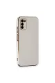 Samsung Galaxy A03s Kılıf Volet Silikon - Beyaz