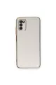 Samsung Galaxy A03s Kılıf Volet Silikon - Beyaz