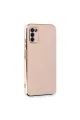 Samsung Galaxy A03s Kılıf Volet Silikon - Pembe