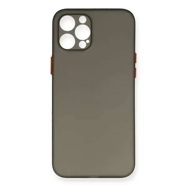 Apple İphone 12 Pro Max Kılıf Pp Ultra İnce Kapak - Gri