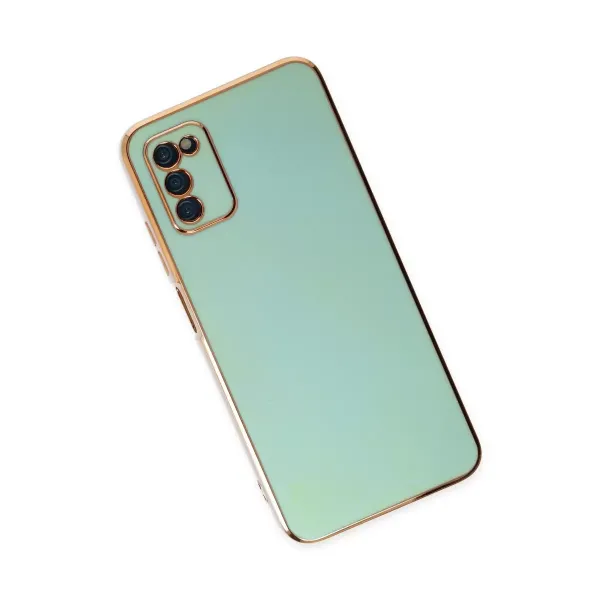 Samsung Galaxy A03s Kılıf Volet Silikon - Açık Yeşil