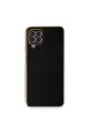 Samsung Galaxy A22 Kılıf Volet Silikon - Siyah