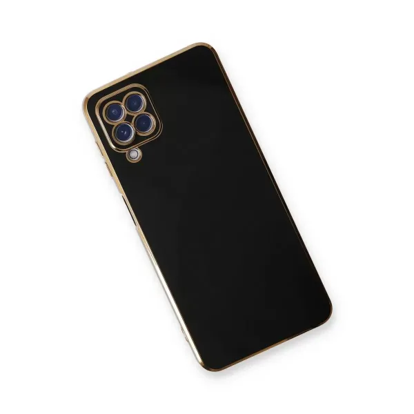 Samsung Galaxy A22 Kılıf Volet Silikon - Siyah