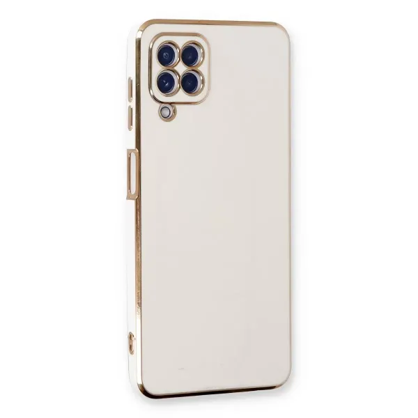 Samsung Galaxy A22 Kılıf Volet Silikon - Beyaz