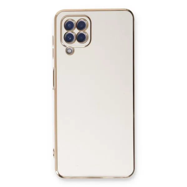 Samsung Galaxy A22 Kılıf Volet Silikon - Beyaz