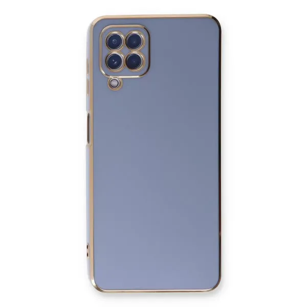 Samsung Galaxy A22 Kılıf Volet Silikon - Mavi