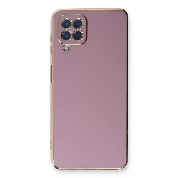 Samsung Galaxy A22 Kılıf Volet Silikon - Mor