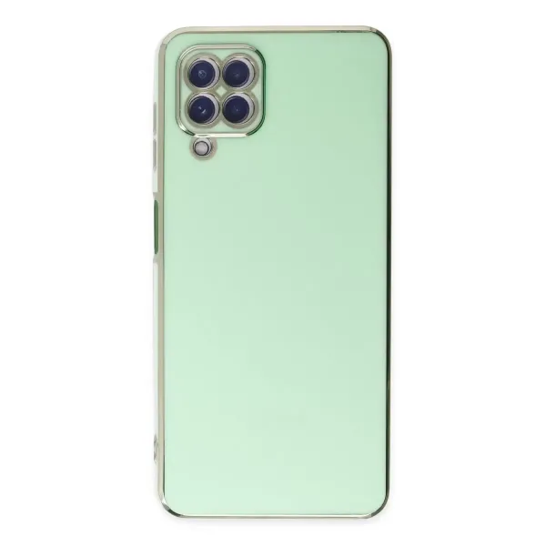 Samsung Galaxy A22 Kılıf Volet Silikon - Açık Yeşil