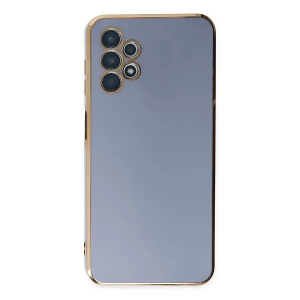 Samsung Galaxy A13 4g Kılıf Volet Silikon - Mavi