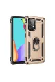 Samsung Galaxy A52 Kılıf Sofya Yüzüklü Silikon Kapak - Gold