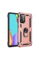 Samsung Galaxy A52 Kılıf Sofya Yüzüklü Silikon Kapak - Rose